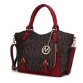 Mkf Collection By Mia K. MKF Collection by Mia K. MKF-BM3384RD Fula Signature Satchel Bag; Red MKF-BM3384RD